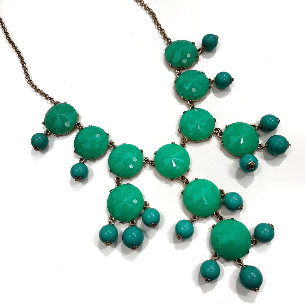 Ily Couture Blue Green Bauble Necklace